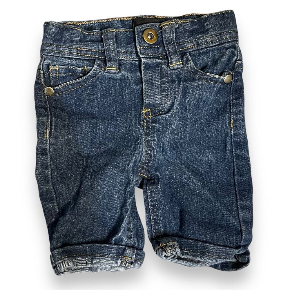 Baby Phat Jeans Baby Girl 24 Months Blue Embroidered Logo Casual Pockets Button